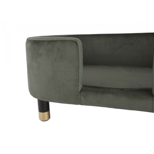 PET SOFA ROYAL VELVET TAUPE GREEN 74X38.5X31CM - Image 3