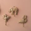 COAT HOOK FLAMINGO GOLD PAINTED 13X13CM - Image 3