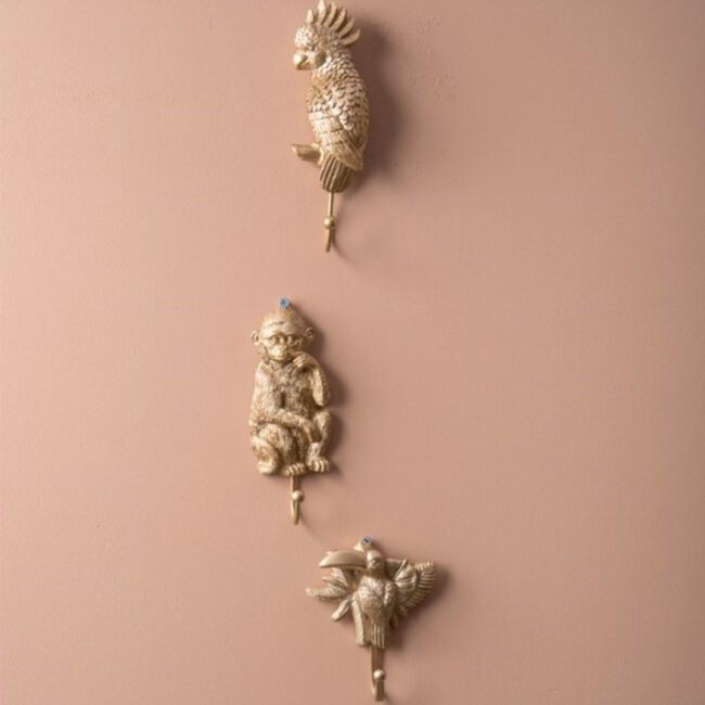 COAT HOOK MONKEY GOLD PAINTED 16X6,5CM - Image 3