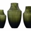 PETER S - GREEN GLASS VASE 29X17CM - Image 3