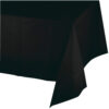 PLASTIC TABLECOVER BLACK VELVET 54''x108'' - Image 2