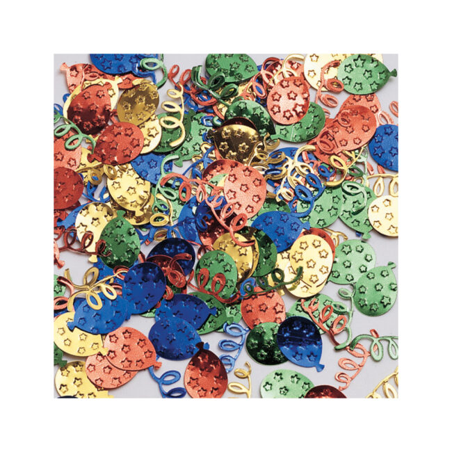 CONFETTI BALLOONS MIX GLOBO STREAMERS 12PCS