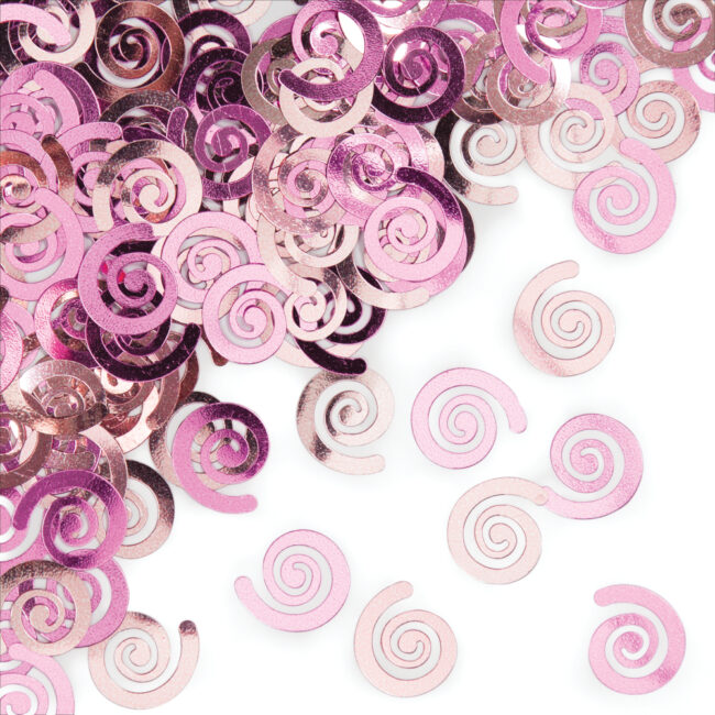 CONFETTI SWIRL PINK 12PCS