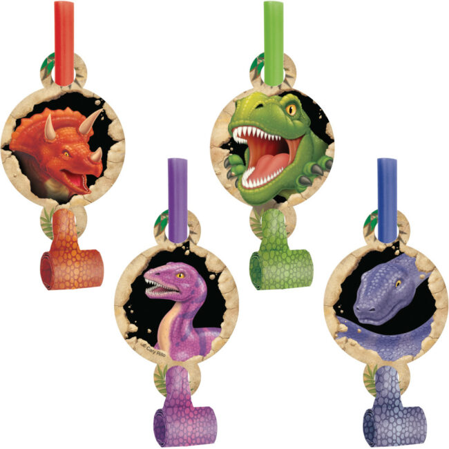DINOSAURS BLAST BLOWOUTS 13.30x6.30CM 8PCS