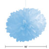 TISSUE PUFF PASTEL BLUE 40CM 3PCS - Image 2
