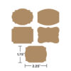 LABELS KRAFT 10PCS - Image 2