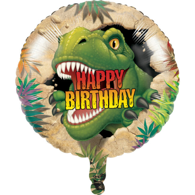 DINO BLAST METALLIC BALLOON 45.7CM