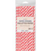 STRAWS PAPER STRIPE RED & WHITE - Image 2