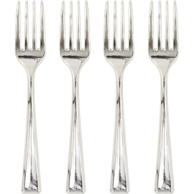 METALLIC 4'' MINI FORKS 24PCS - Image 4
