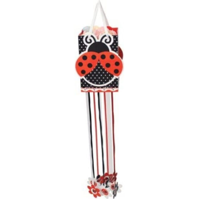 LADYBUG PINATA PULL STRINGS 91CM
