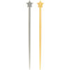 PLASTIC PARTY PICKS GOLD & SILVER STAR 200PCS - Image 4