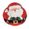 PLATE 14" PLASTIC SANTA HOLIDAY DECOR