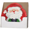 PLATE 14" PLASTIC SANTA HOLIDAY DECOR - Image 2