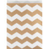 TREAT BAGS CHEVRON PATTERN KRAFT 22.2X16.5CM