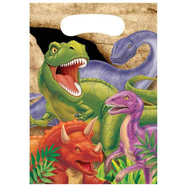 DINO BLAST LOOT BAG 22.86X15.87CM 8PCS