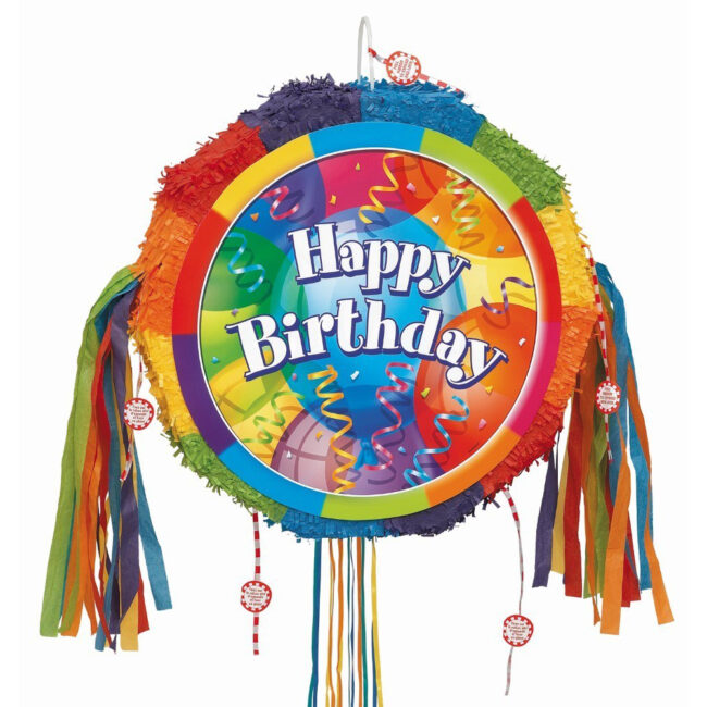 BRILL BIRTHDAY DRUM POPOUT PINATA 49.5X48.3X17.10CM