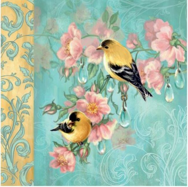 NAPKINS SCARLETT PETROL 3PLY 33X33CM 20PCS