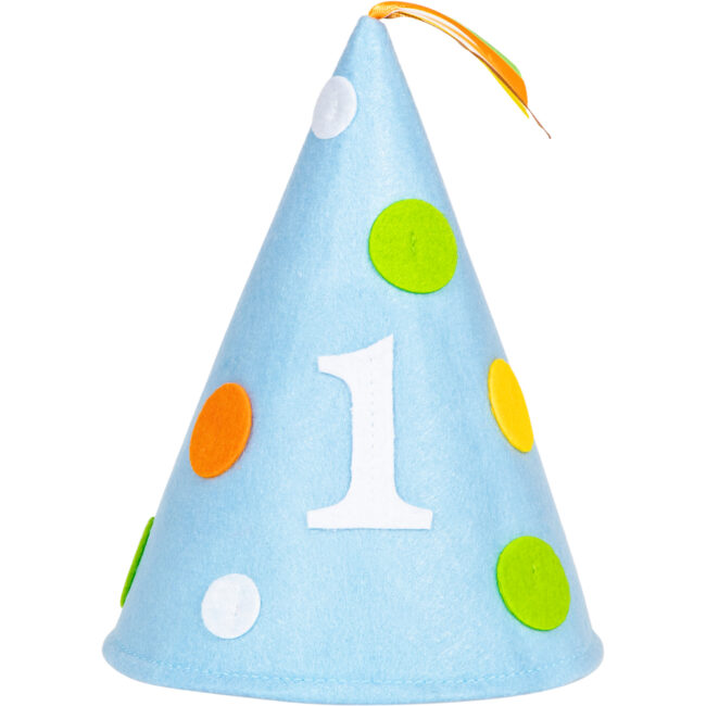 FELT SWEET AT ONE BOY FELT PARTY HAT 19x13.30x13.30CM - Image 3