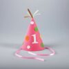 FELT SWEET AT ONE GIRL FELT PARTY HAT 19X13.30X13.30CM - Image 2
