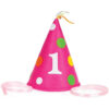 FELT SWEET AT ONE GIRL FELT PARTY HAT 19X13.30X13.30CM