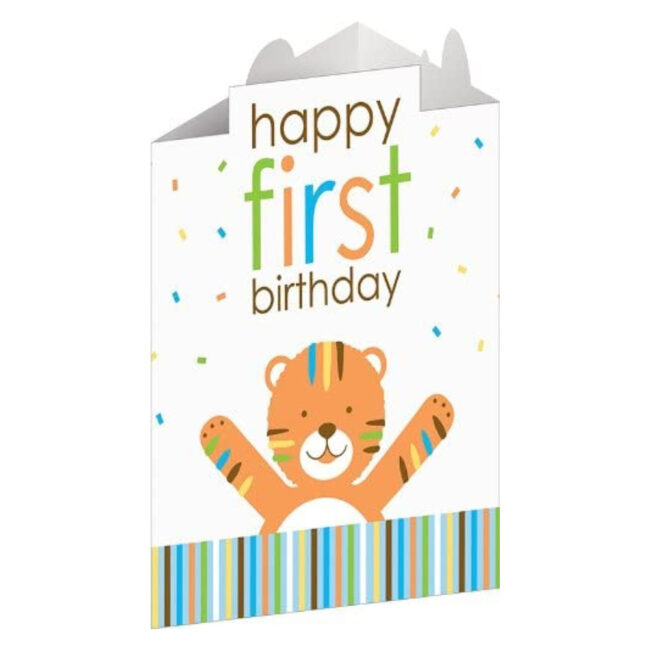 SWEET AT ONE BOY TRIFOLD CENTERPIECE 25.40X28CM