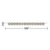 BANNER CIRCLE RIBBON BLACK & GOLD HAPPY BIRTHDAY 15.2X300CM - Image 2