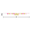 PENNANT BANNER GLITTER PINK ONE - Image 2