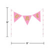 CAKE TOPPER BANNER PINK ONE - Image 2
