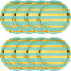 PLATES 9'' FOIL FRESH MINT 8PCS - Image 2