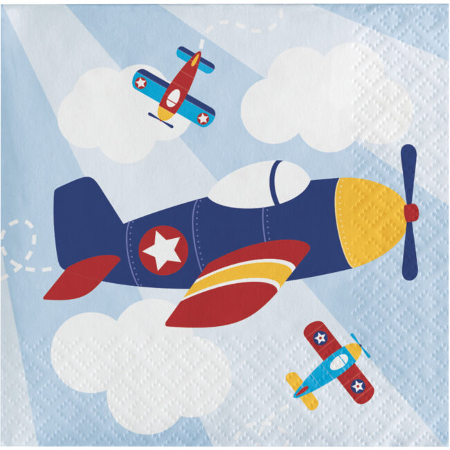 NAPKINS 5'' LIL FLYER AIRPLANE