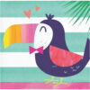 NAPKINS 5'' PINEAPPLE AND FRIENDS 16PCS