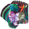 BEVERAGE NAPKINS 5'' BOLD TROPICS BIRD OF PARADISE 24PCS - Image 2