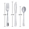 METALLIC CUTLERY SILVER 24PCS - Image 3