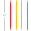 TOOTHPICKS 2.5'' WOOD ASSORTED COLORS 200PCS - Image 3