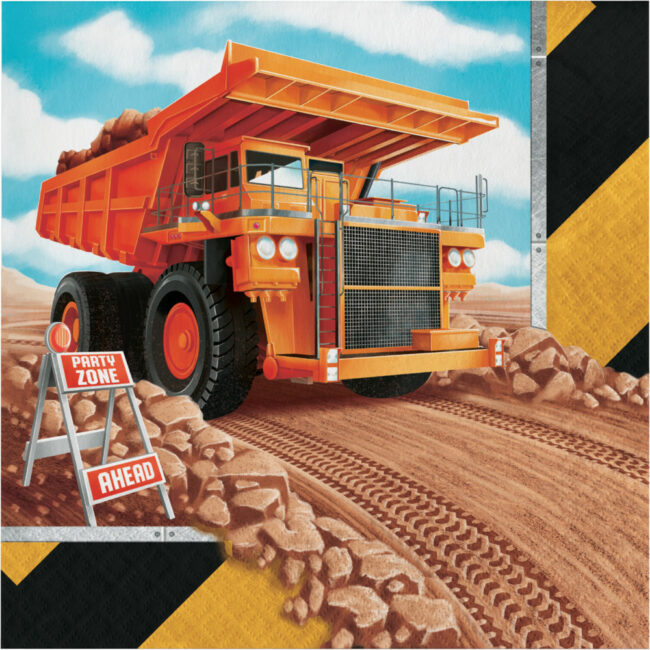 BIG DIG CONSTRUCTION NAPKINS 16.50X16.50CM 16PCS