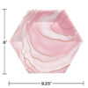 PAPER PLATES 8''x9.25'' SHAPE GEODE ROSE ALL DAY 8PCS - Image 2