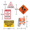 BIG DIG CONSTRUCTION EASEL AND SIGN DECORATIONS SET 5PCS - Image 2
