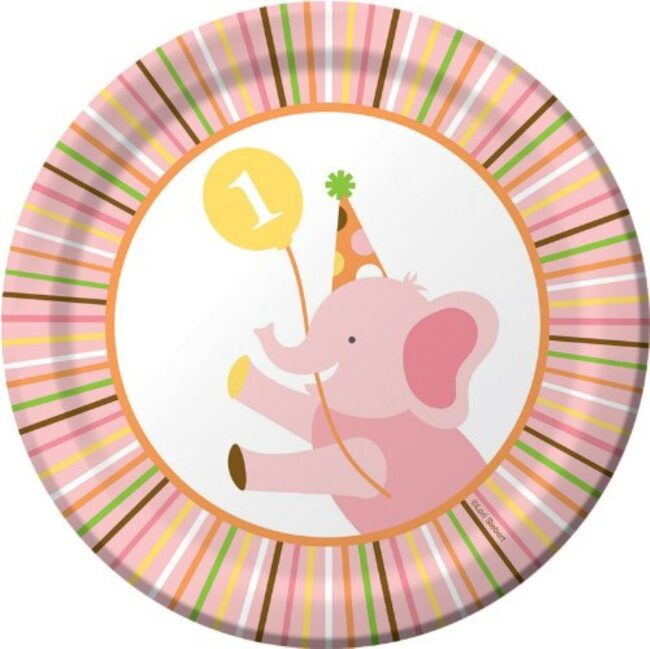 SWEET ONE GIRL PLATE 17.15CM 8PCS