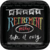 PLATES RETIREMENT CHALK 7'' 17PCS