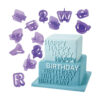 SET OF ALPHABET & NUMBERS CUT OUTS WITH CASE 2.5CM - Image 2