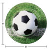 DINNER PLATES 9'' FANATIC SOCCER 8PCS - Image 2