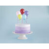 MINI BALLOONS STICK CAKE TOPPER ASSORTED 9.5X1.1X24.5CM 18.1G 5PCS