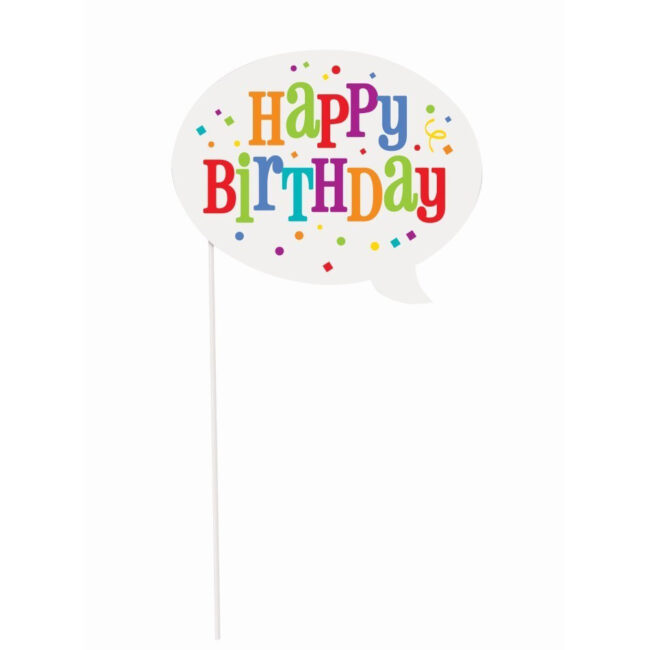 CONFETTI BIRTHDAY PHOTOBOOTH PROPS - 10PCS - Image 11