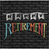 NAPKINS RETIREMENT CHALK 5''X5''