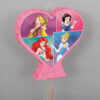 PULL PINATA DISNEY PRINCESS HEART-SHAPED DOUBLE SIDED 50.8X50.8CM - Image 2