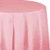 PLASTIC ROUND TABLECOVER 82'' CLASSIC PINK
