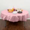 PLASTIC ROUND TABLECOVER 82'' CLASSIC PINK - Image 3