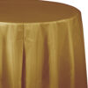 PLASTIC TABLECOVER GLITTERING GOLD