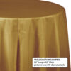 PLASTIC TABLECOVER GLITTERING GOLD - Image 2