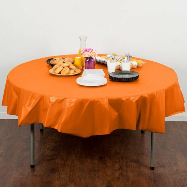TABLECOVER 82'' SUNKISSED ORANGE - Image 3